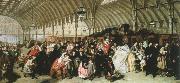 the railway station William Powell  Frith